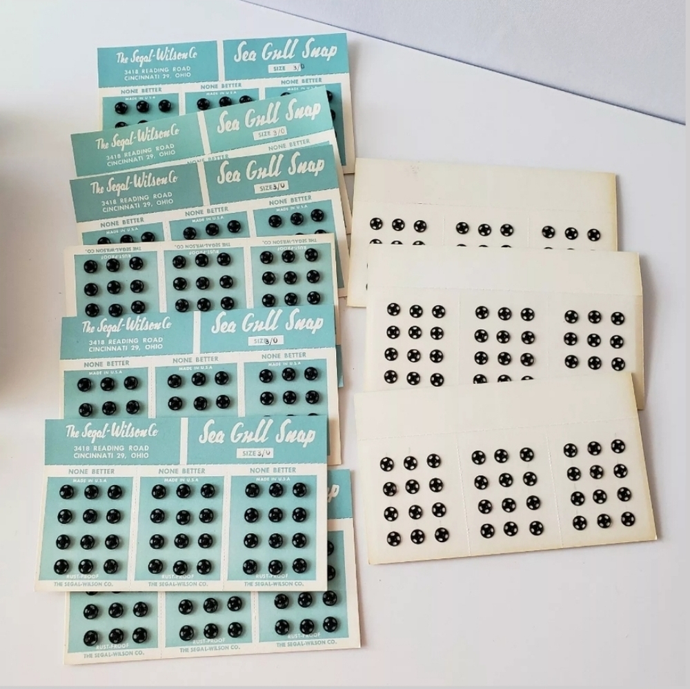 720 Black Sew-on Snaps from The Segal-Wilson Co.
